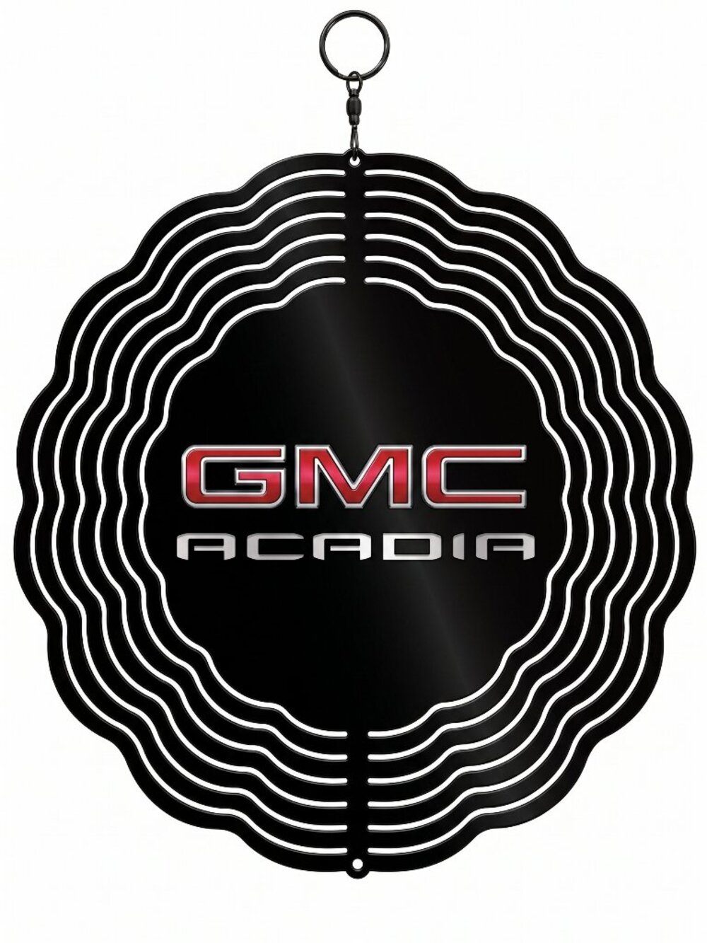 10" GMC Acadia Logo Metal Kinetic Wind Spinner - Outdoor Hanging Yard Decor